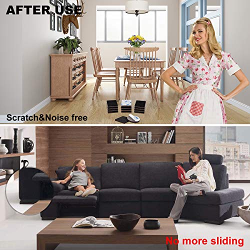 20 Pieces 2" Self Adhesive Furniture Pads with 30 Bumper Pads B6308