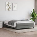 Full Size Fabric Platform Bed Frame with Wooden Slat Support O631304