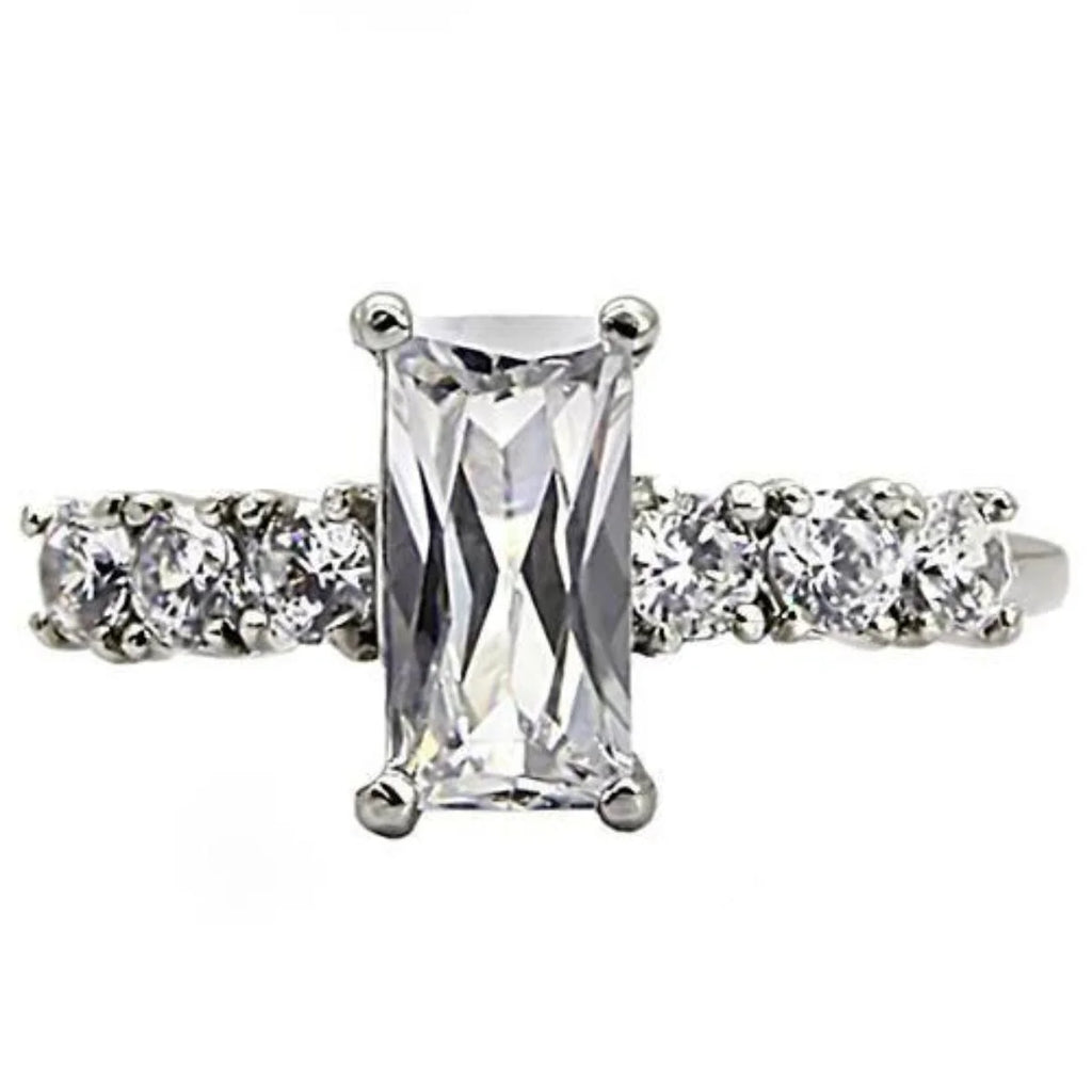 Stainless Steel Ring with Cubic Zirconia G926050