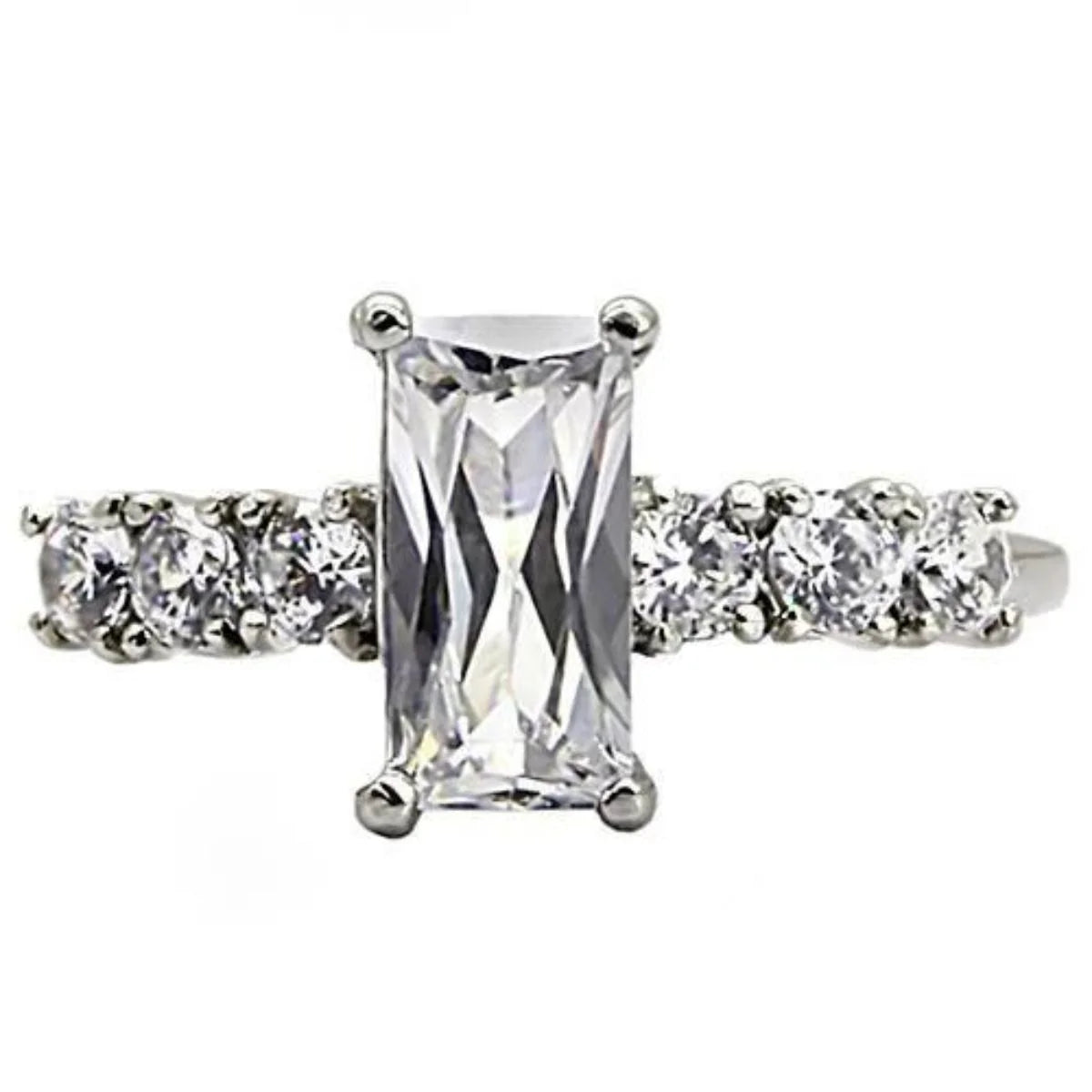 Stainless Steel Ring with Cubic Zirconia G926050