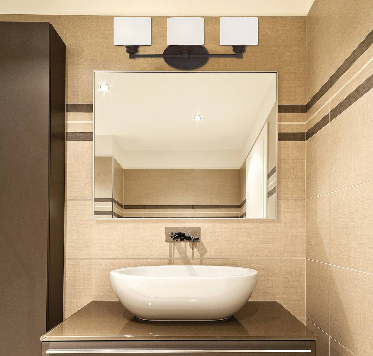 3 Light Satin Nickel Bath Bar E16763