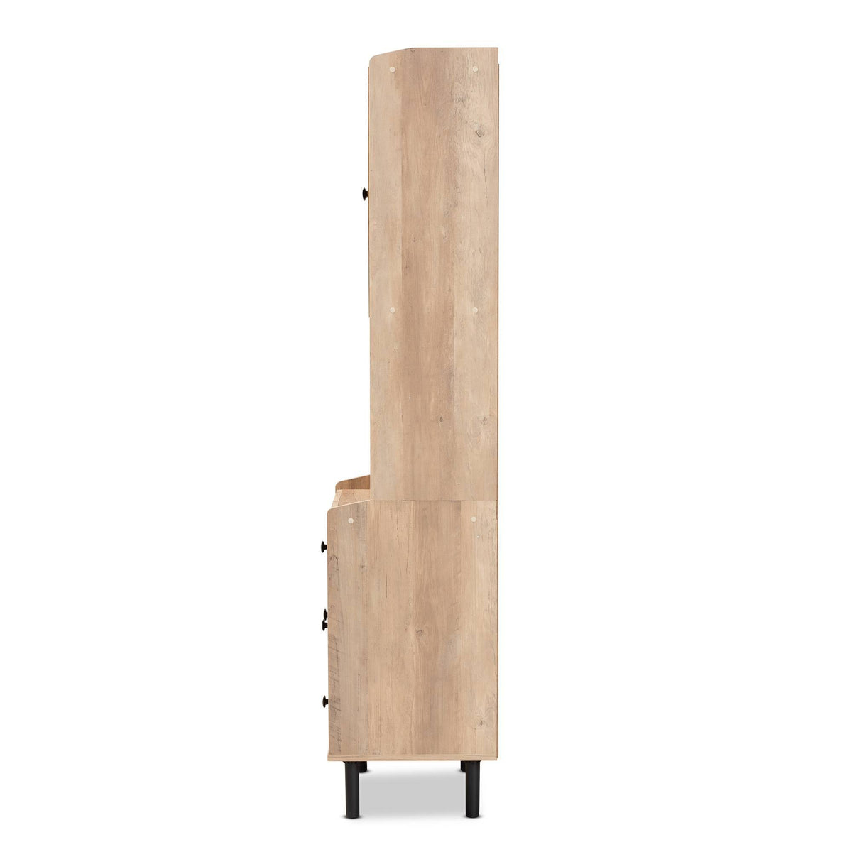 Oak Brown 3-Drawer Kitchen Storage Cabinet V4414