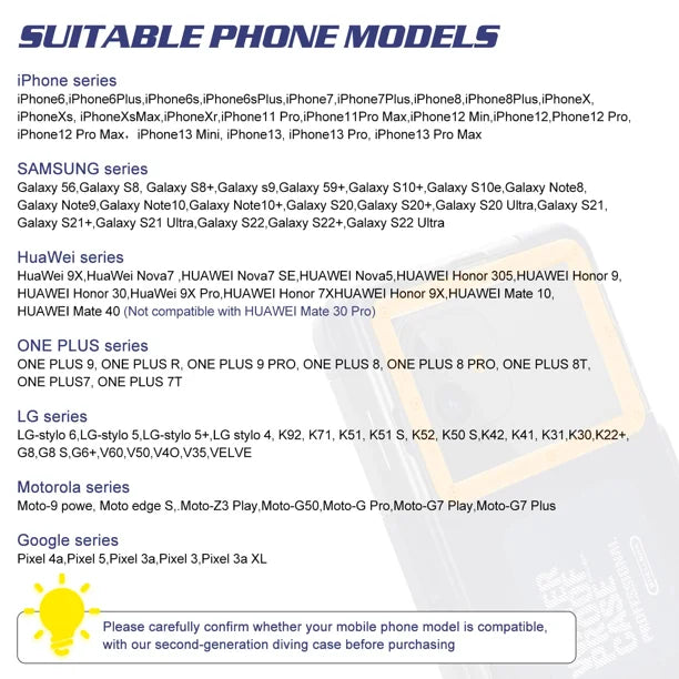 Waterproof Protective Case for Phones Up to 6.9 Inch T7467