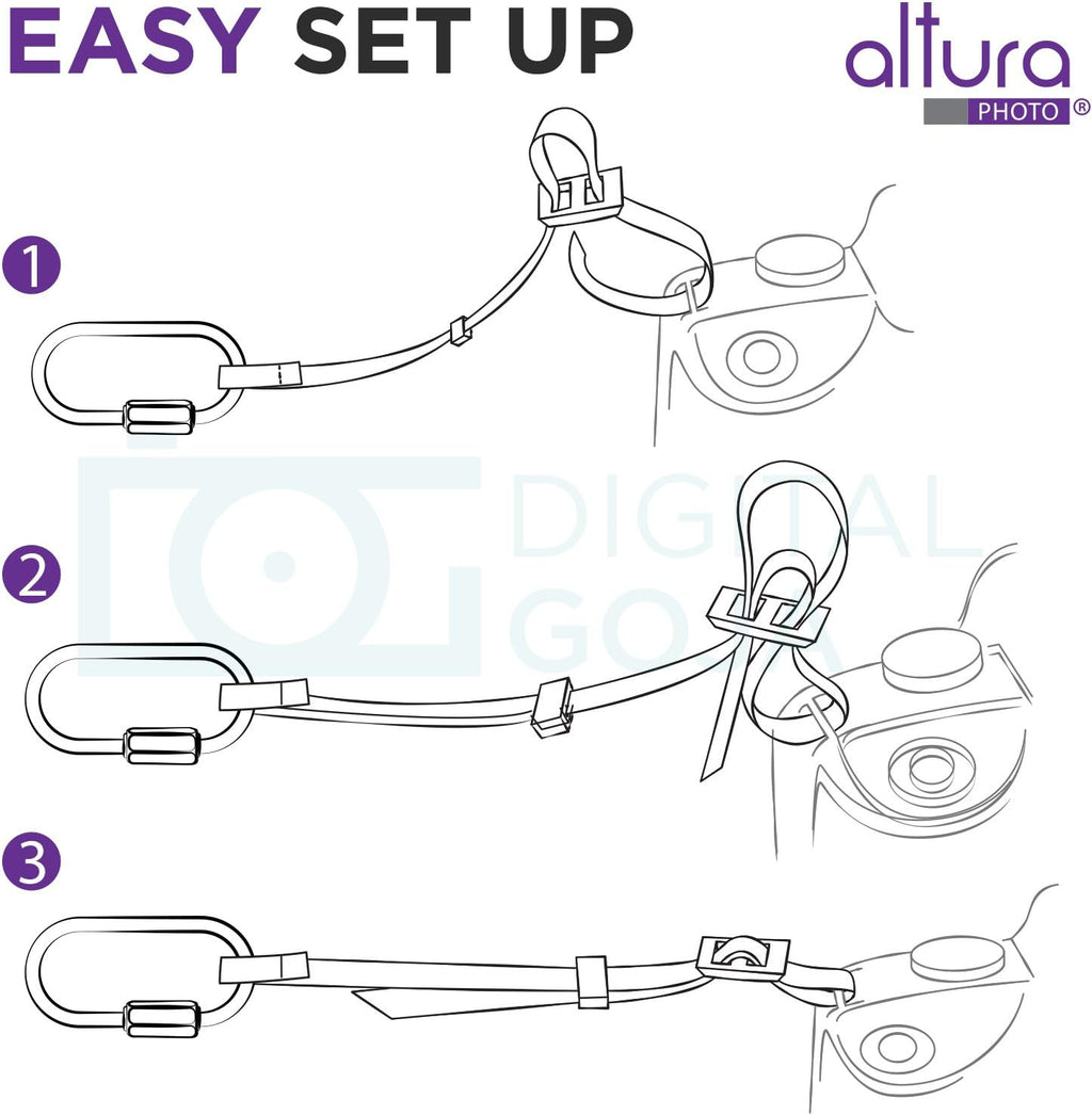 2 Pack Camera Tether Safety Strap Q3983