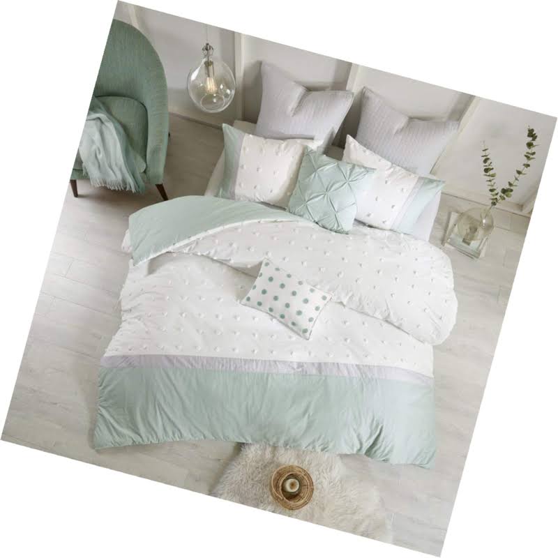 7 Piece Cotton Jacquard Duvet Cover Set Q361412