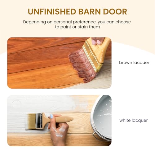 36in x 84in Sliding Barn Door with Hardware Kit H918