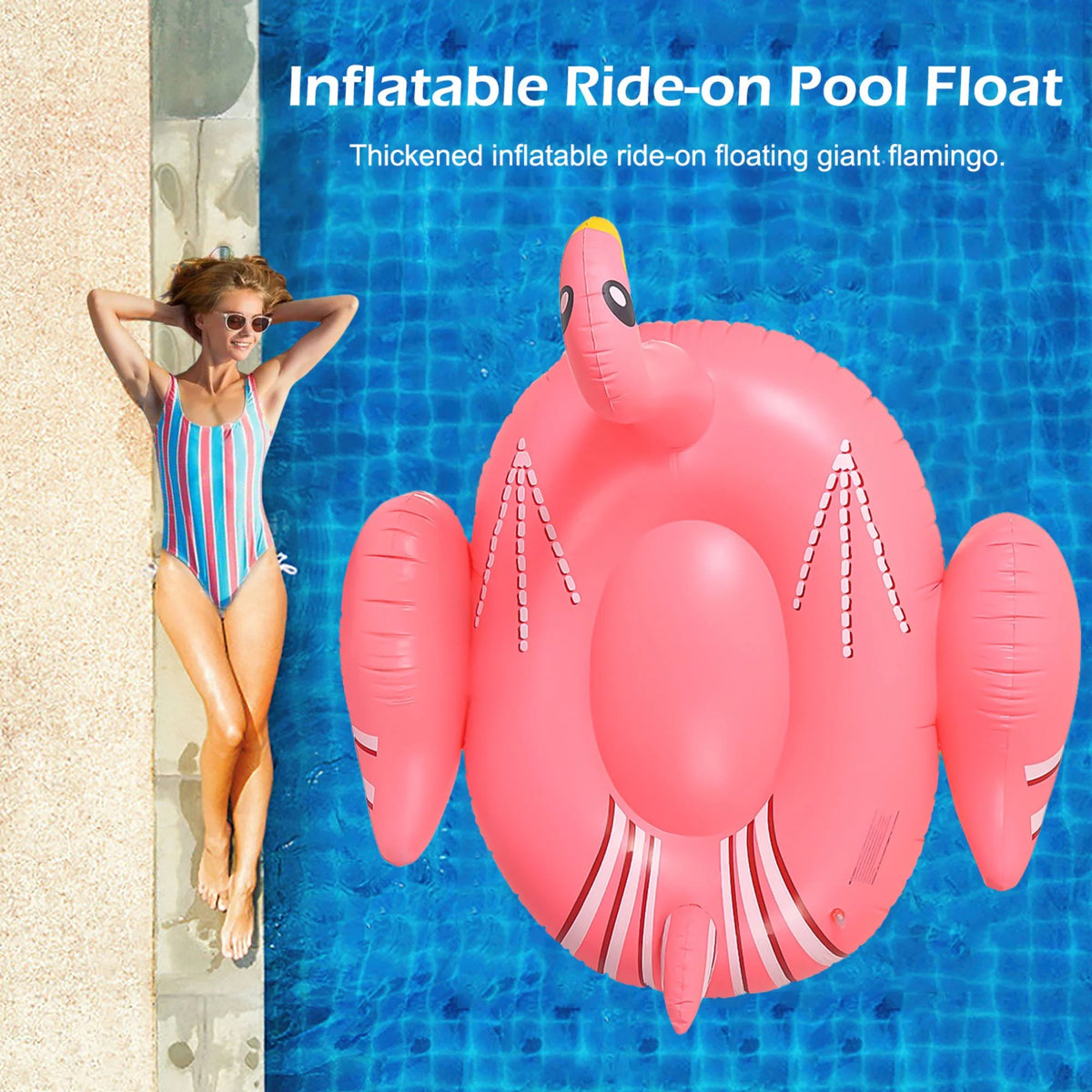 Inflatable Flamingos Pool Float B811