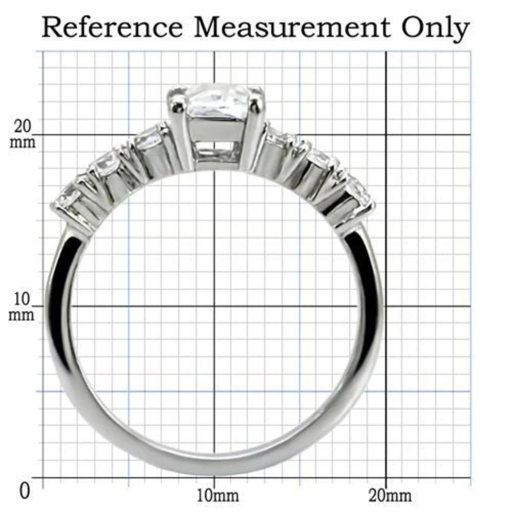 Stainless Steel Ring with Cubic Zirconia G926050