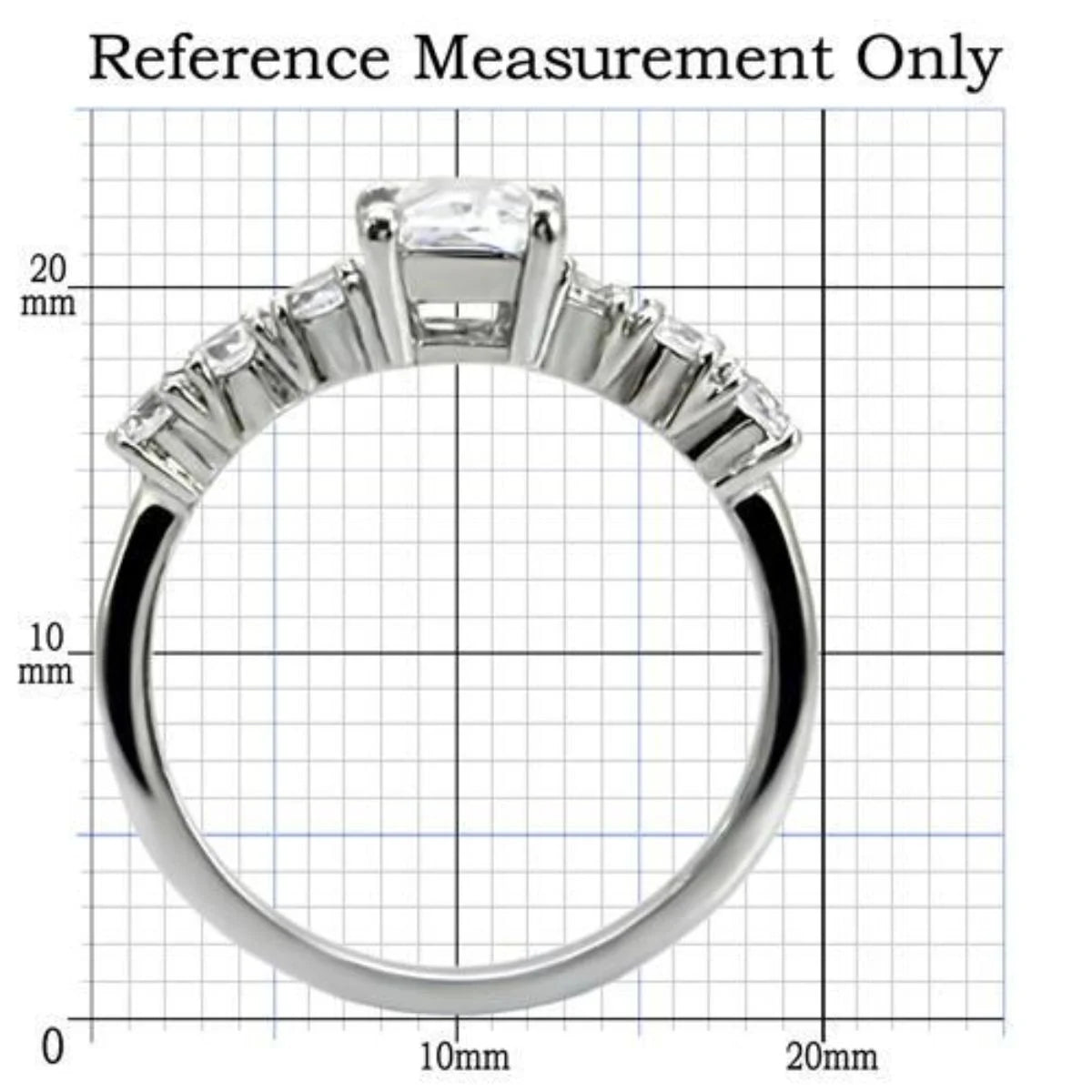 Stainless Steel Ring with Cubic Zirconia G926050