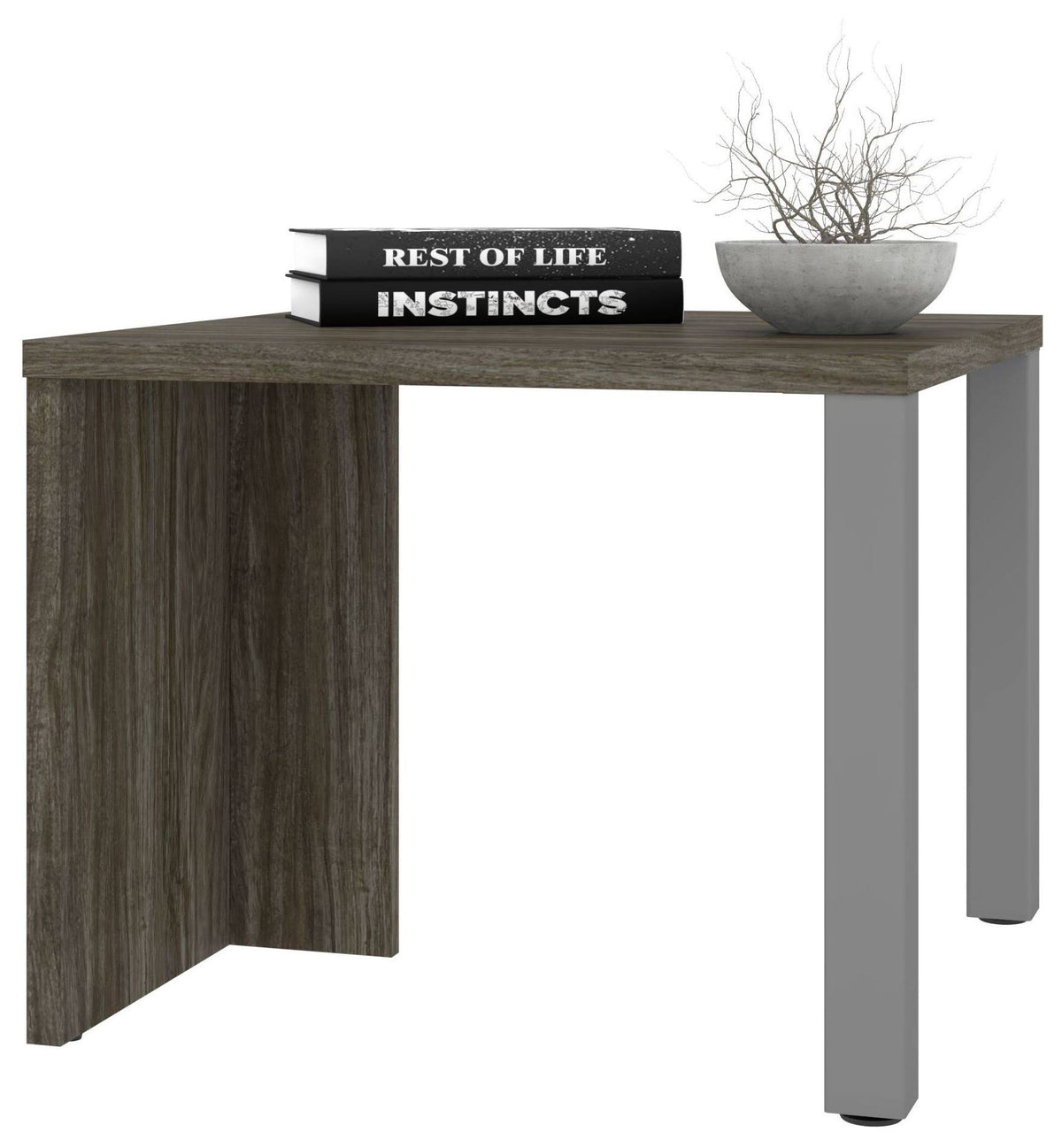 Walnut Grey End Table I125592