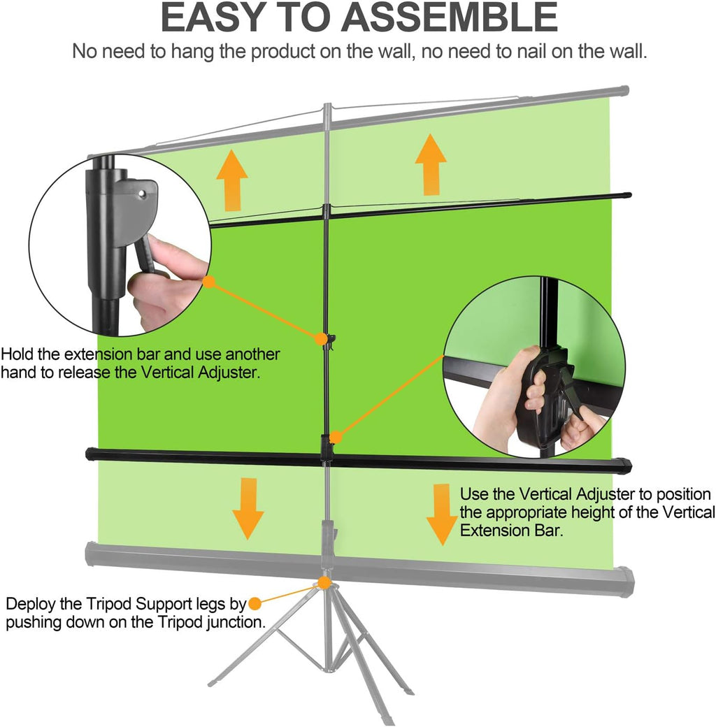 Green Screen Stand with Adjustable Tripod R90672