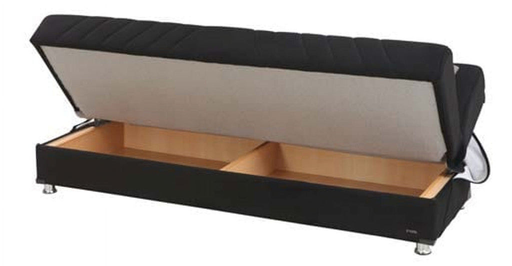 Black Fabric Sofa Bed N986445