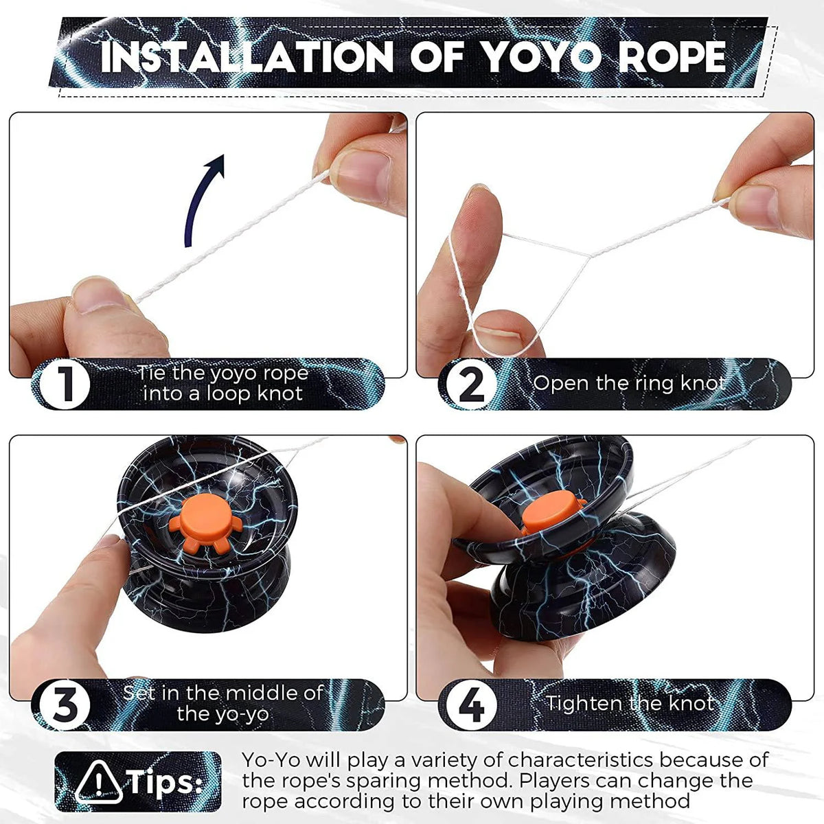 5Pcs Metal Responsive Yoyo Balls for Beginners L7566