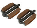 Brown and Black PVC Bike Pedals 9/16" K7091