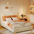 Queen Size Fabric Upholstered Bed Frame E209155