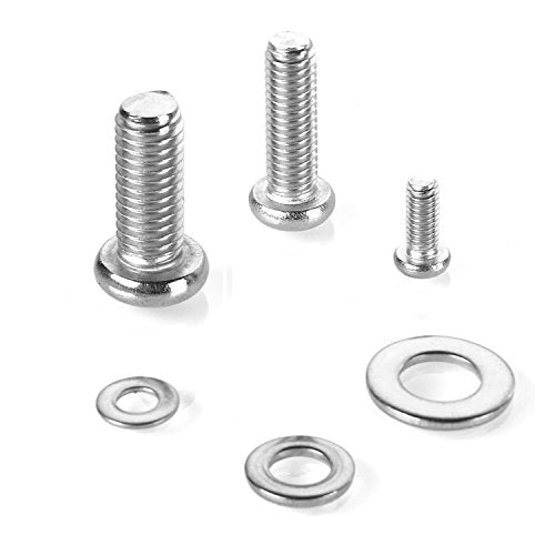 24pcs M4 M6 M8 Stainless Steel Screws Washers TV Mount Hardware Kit W81432