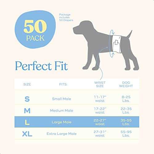 Male Dog Diapers 30-Pack Super Absorbent Disposable B631