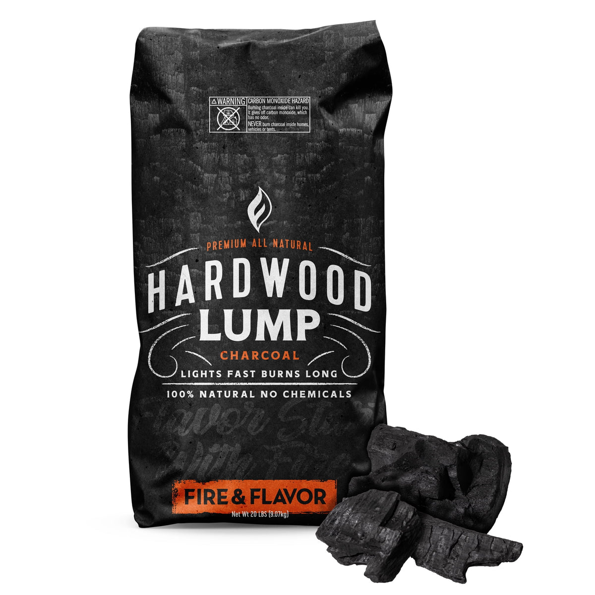 All Natural Hardwood Lump Charcoal, 20 Pounds K680