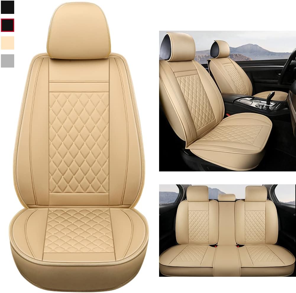 Gray Rear Bench Car Seat Cover J632