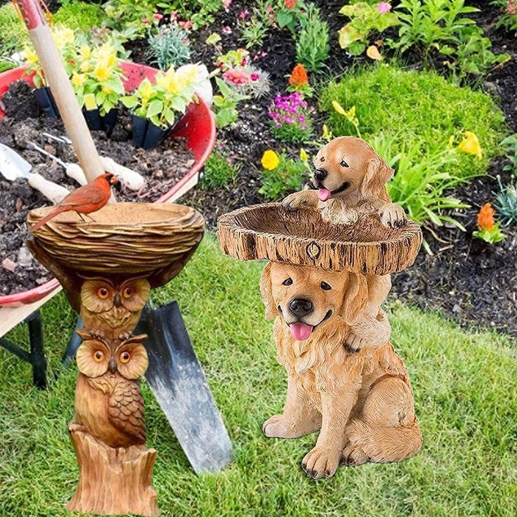 Resin Outdoor Bird Bath Bowl I727298