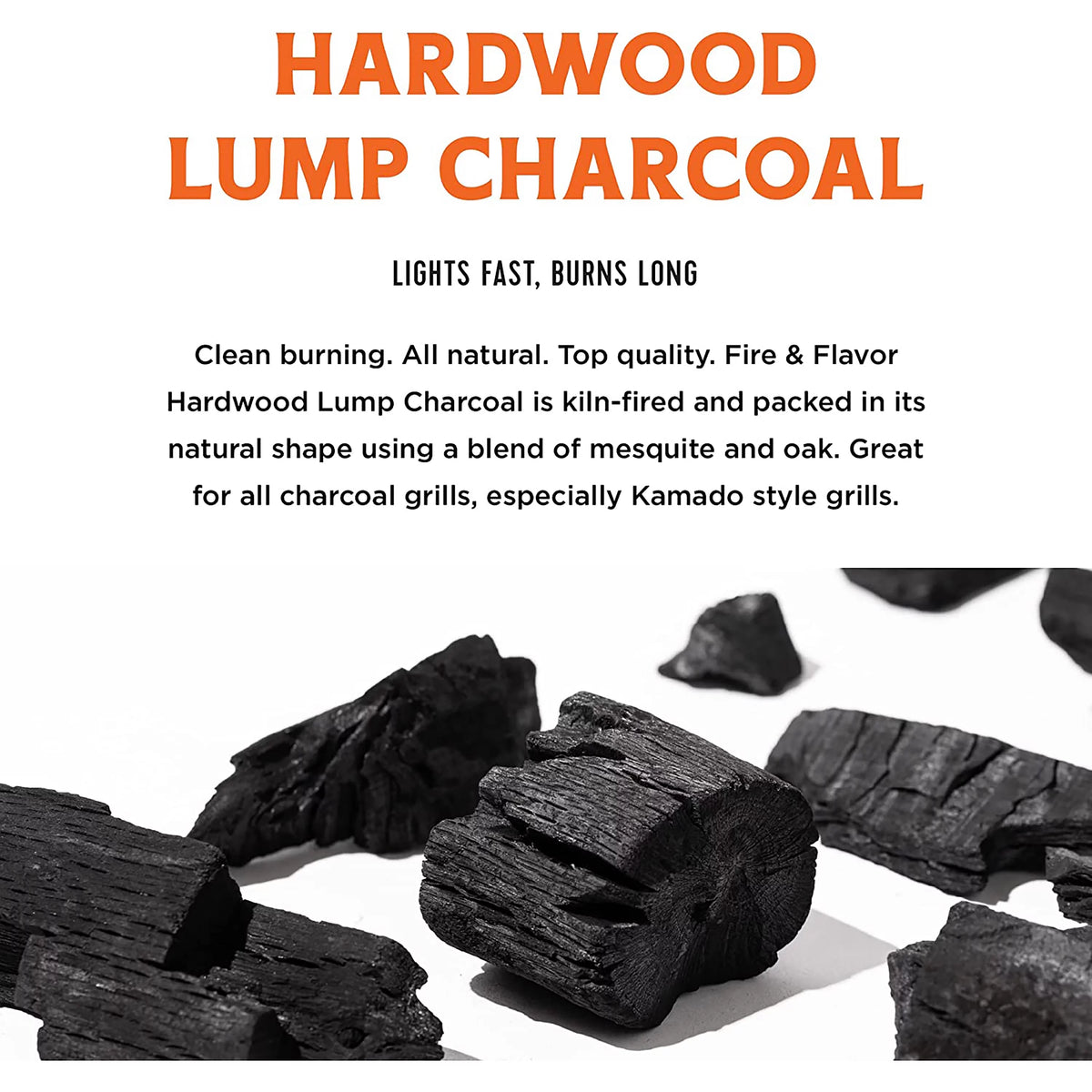 All Natural Hardwood Lump Charcoal, 20 Pounds K680