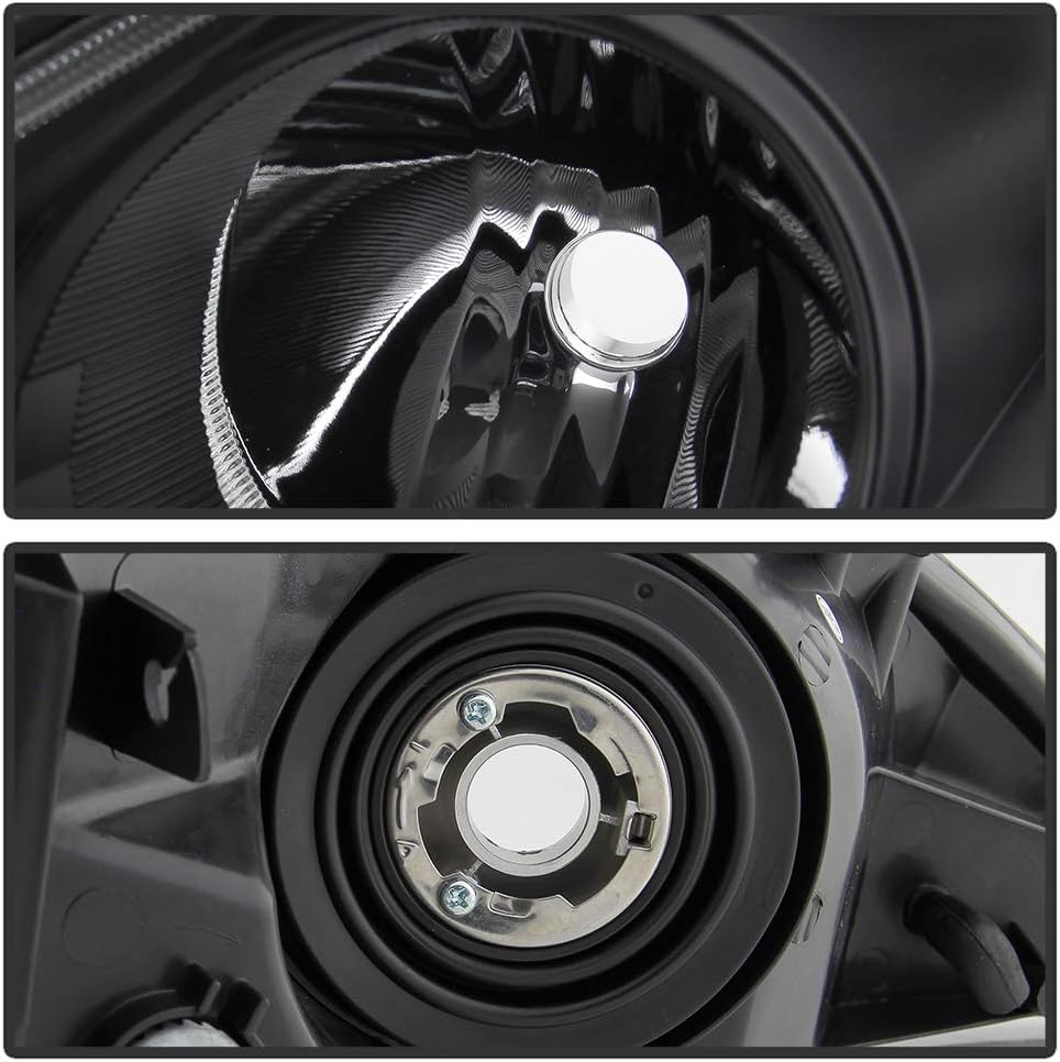 Black Housing Headlights Headlamps Assembly N1962