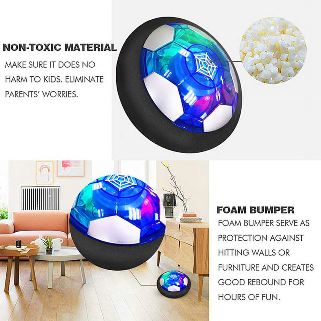 LED Hover Soccer Ball USB Charging Electric Air Cushion Indoor Luminous Toy B129803