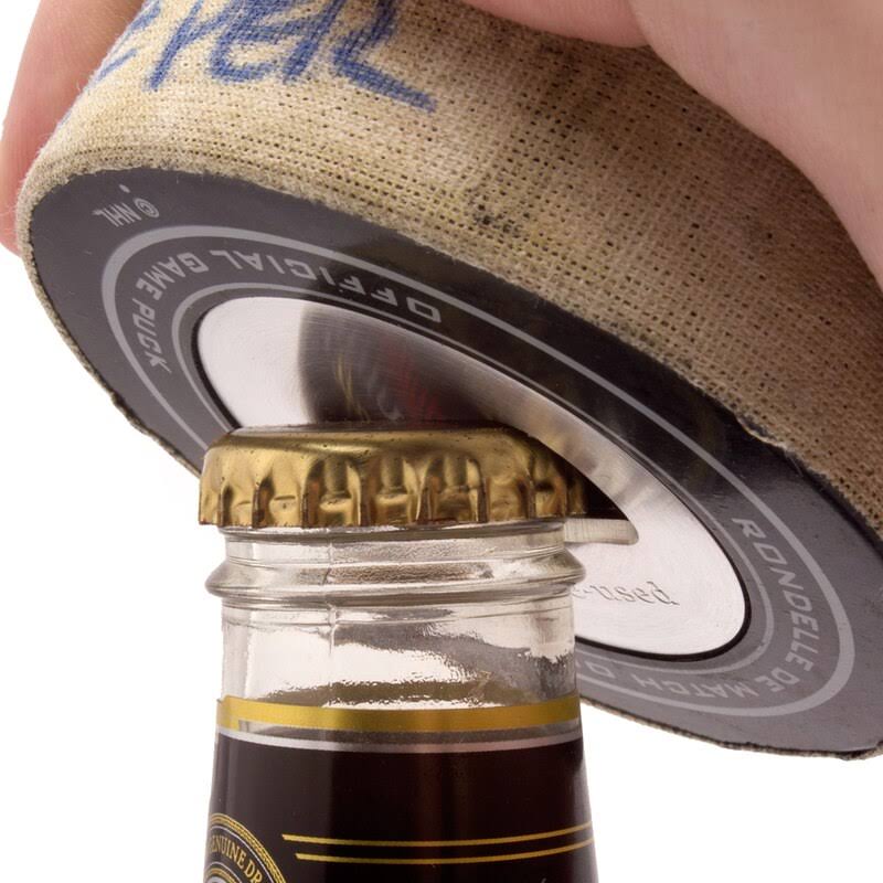 Philadelphia Flyers Game-Used Puck Bottle Opener D9227