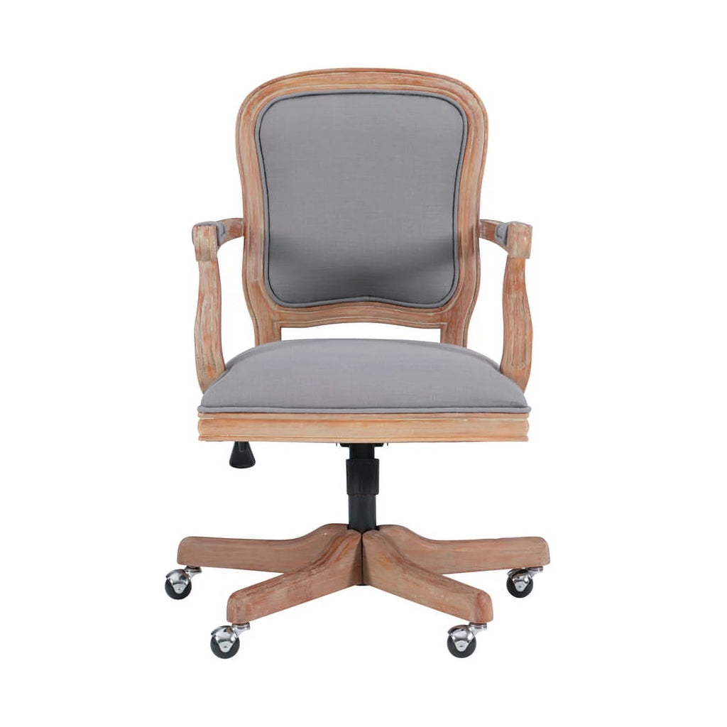 Light Gray Upholstered Office Chair Q278
