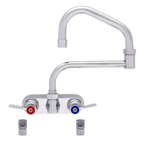Stainless Steel Kitchen Faucet with Double Jointed Swing Spout C975