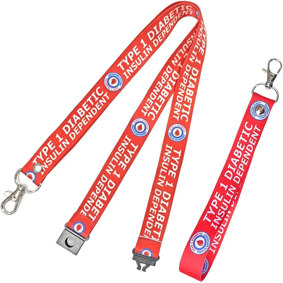 Diabetic Lanyard Key Tag Set T446