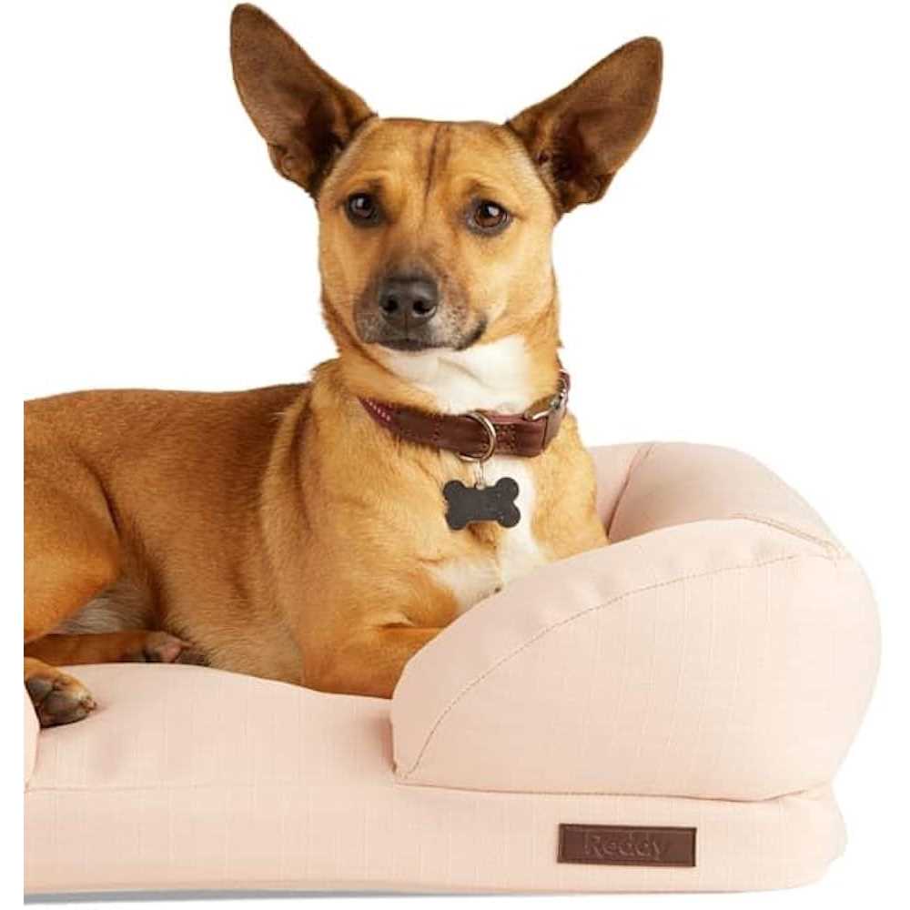 Recycled Fabric Pink Dog Bed U62913