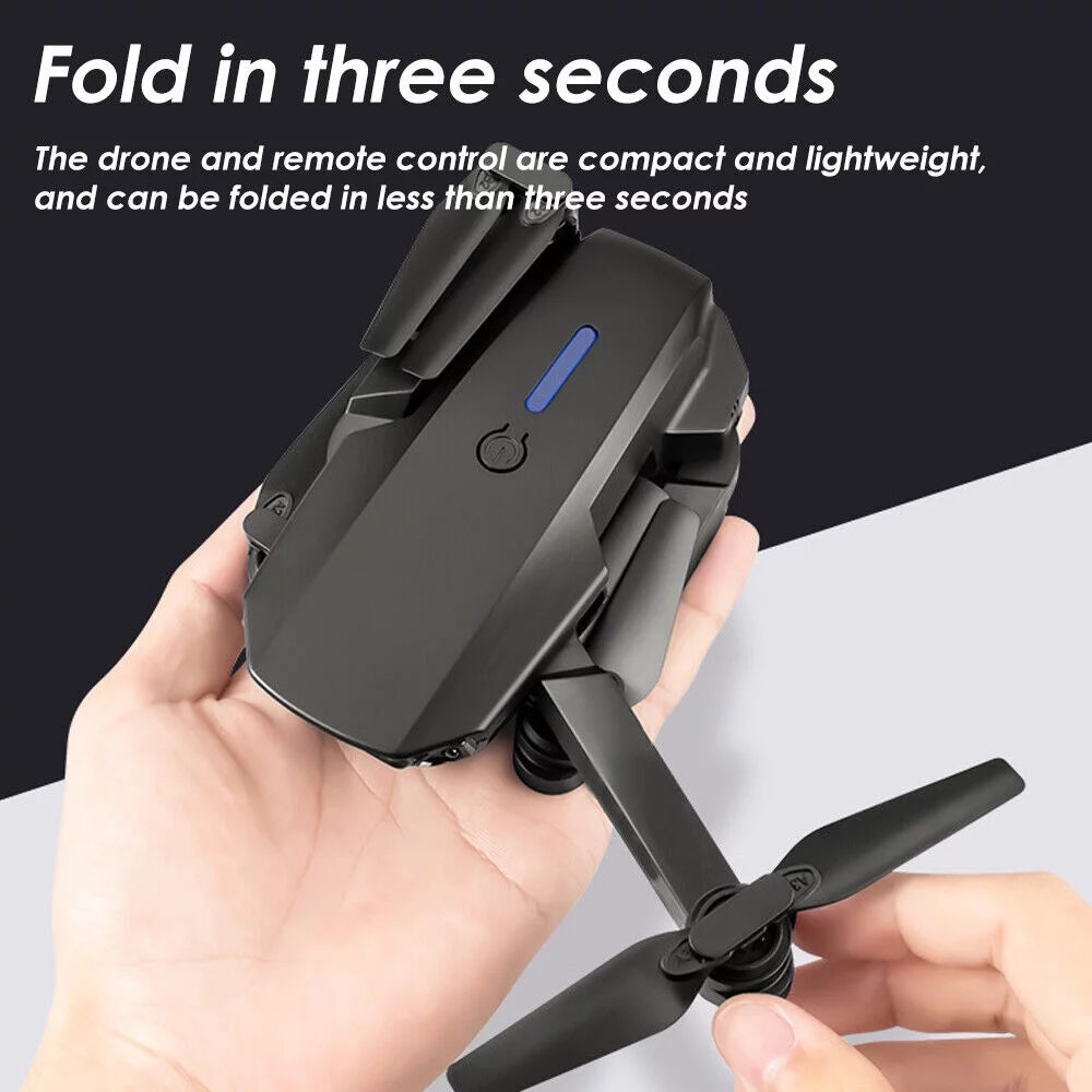 4K HD Dual Camera RC Drone with 4 Batteries W361499