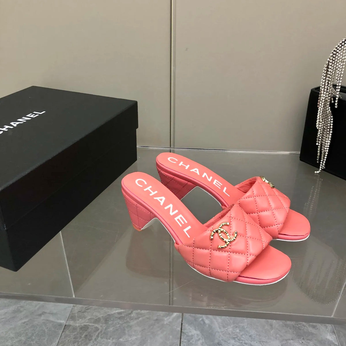 Hot Pink Mules H477620