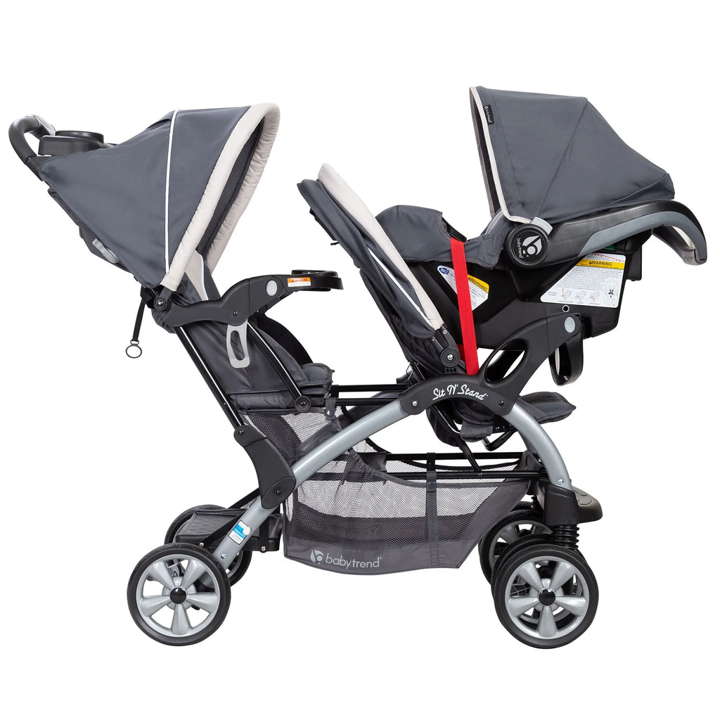 Double Stroller with Single Car Seat Y512490