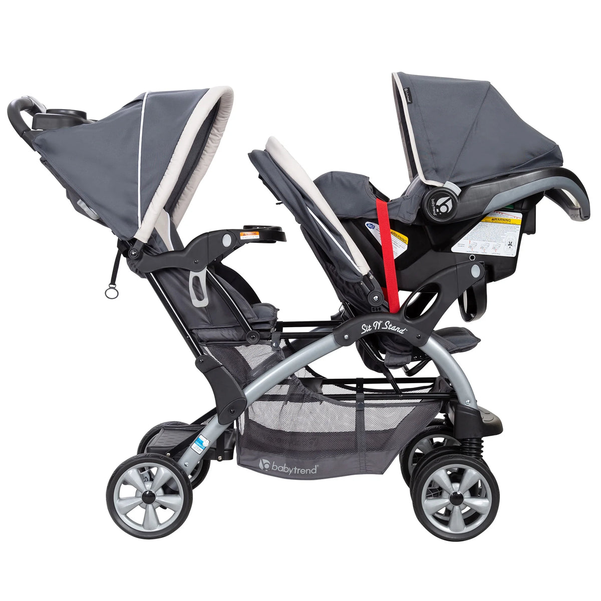Double Stroller with Single Car Seat Y512490