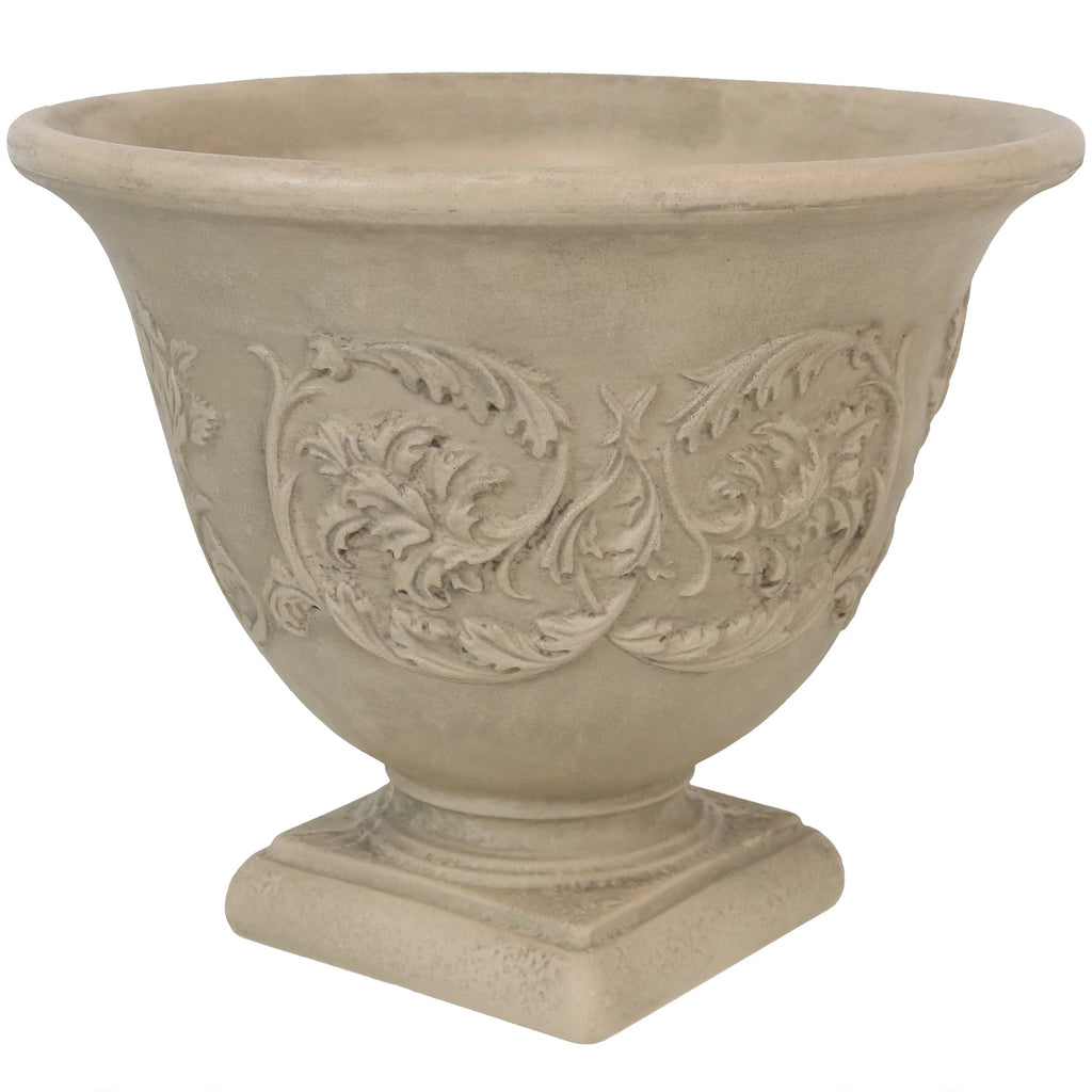 Beige 16" Double-Walled Weather-Resistant Planter L513
