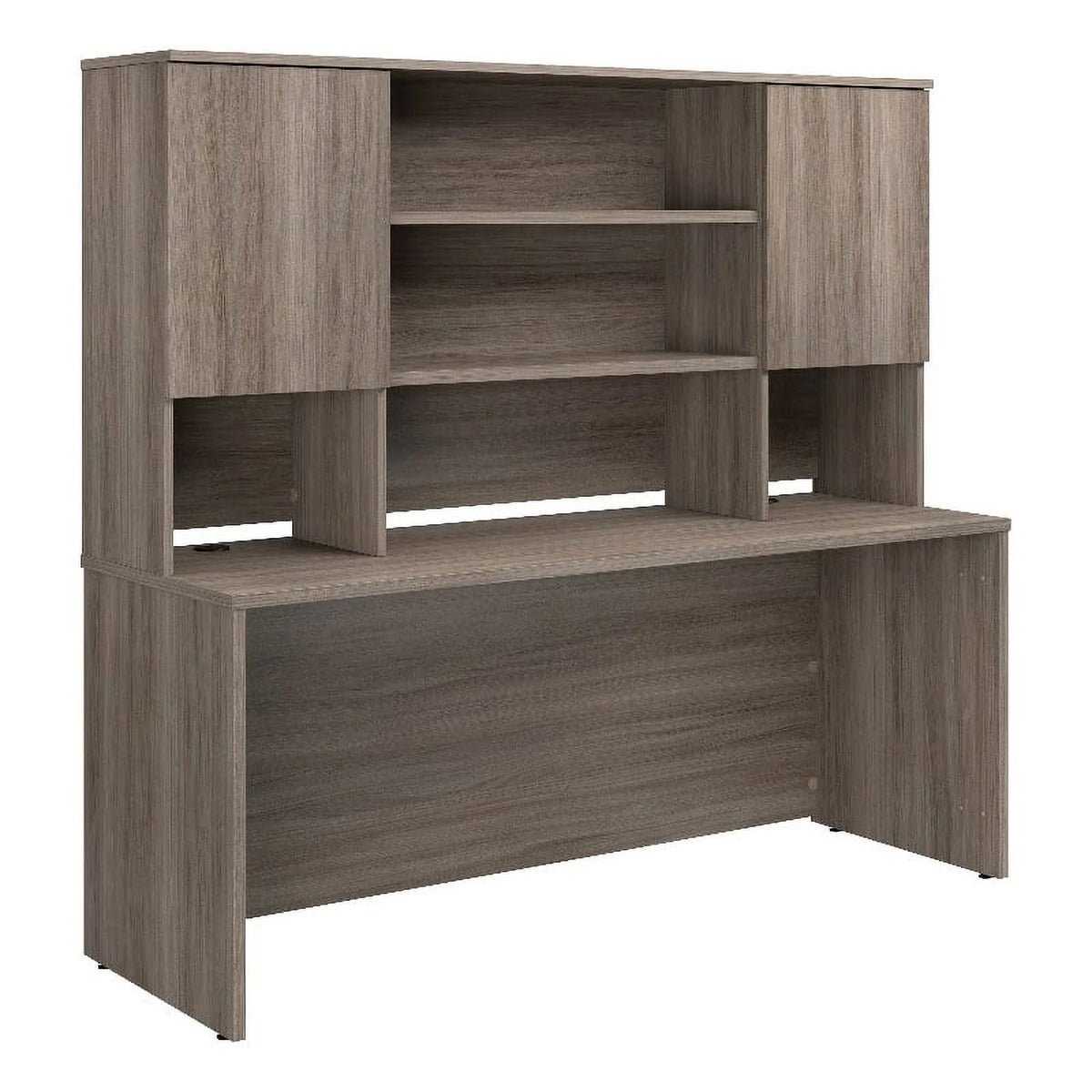 Engineered Wood Desk with Hutch J607573