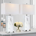 Touch Control Table Lamps Set of 2 with USB Ports and AC Outlet P642304