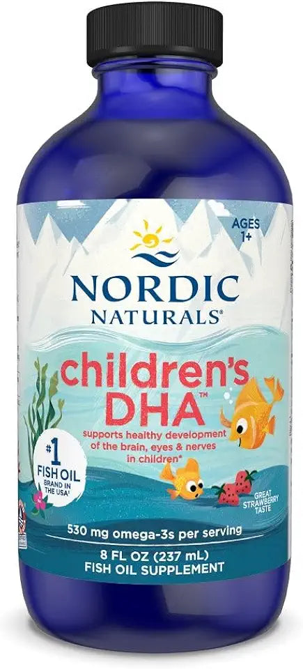 Children’s DHA Strawberry 8 oz 530 mg Omega-3 with EPA & DHA H283