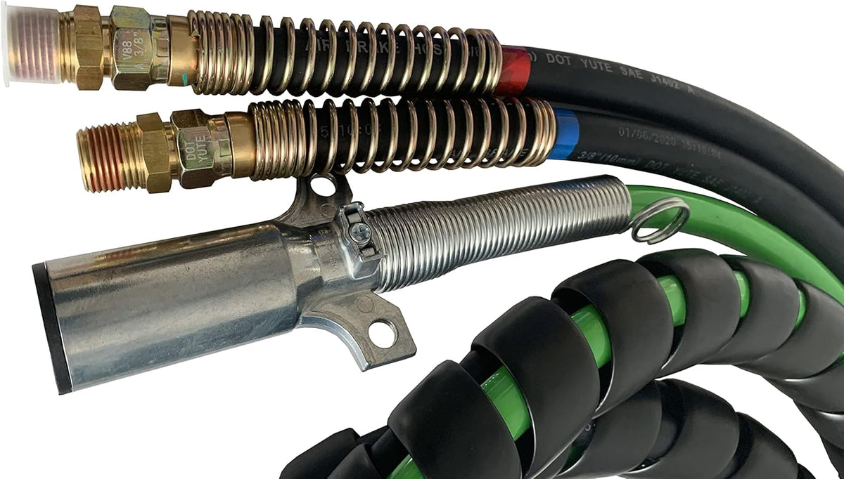 3 in 1 Air Brake Line 15 Ft Copper Electrical Cable & Air Hose Assembly K775