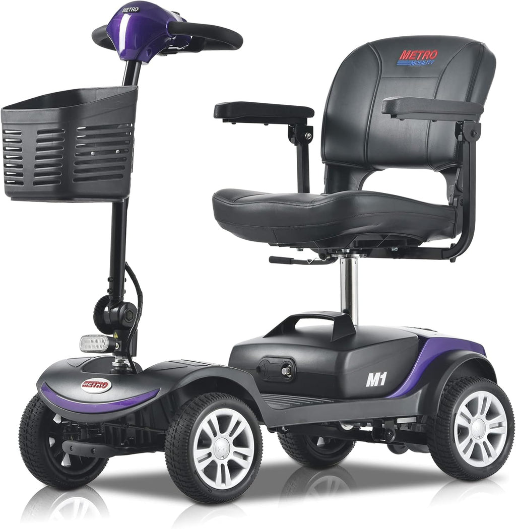 4 Wheel Electric Powered Mobility Scooter Compact Travel Lightweight A33291
