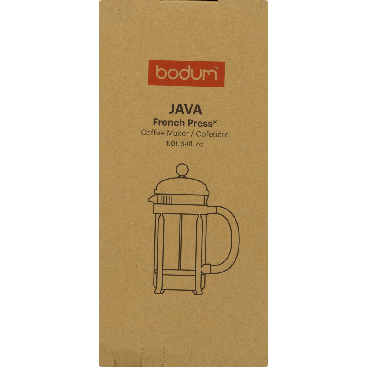 34 Ounce Black French Press Coffee Maker G619