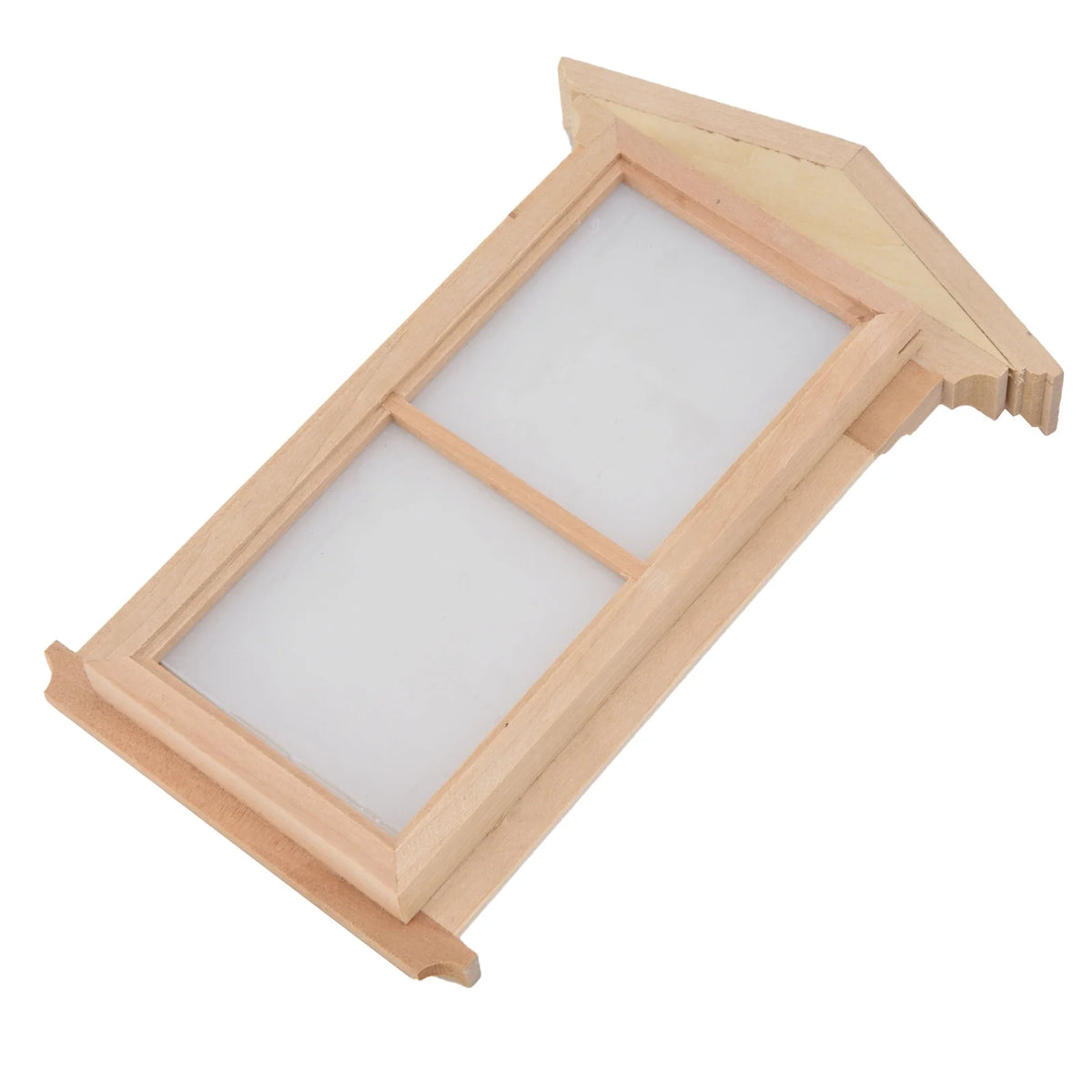 1:12 Wooden Unpainted Dollhouse Door Window Miniature Decoration Accessories Z4697
