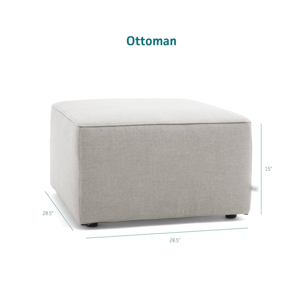 Cast Slate Sunbrella Ottoman W826546