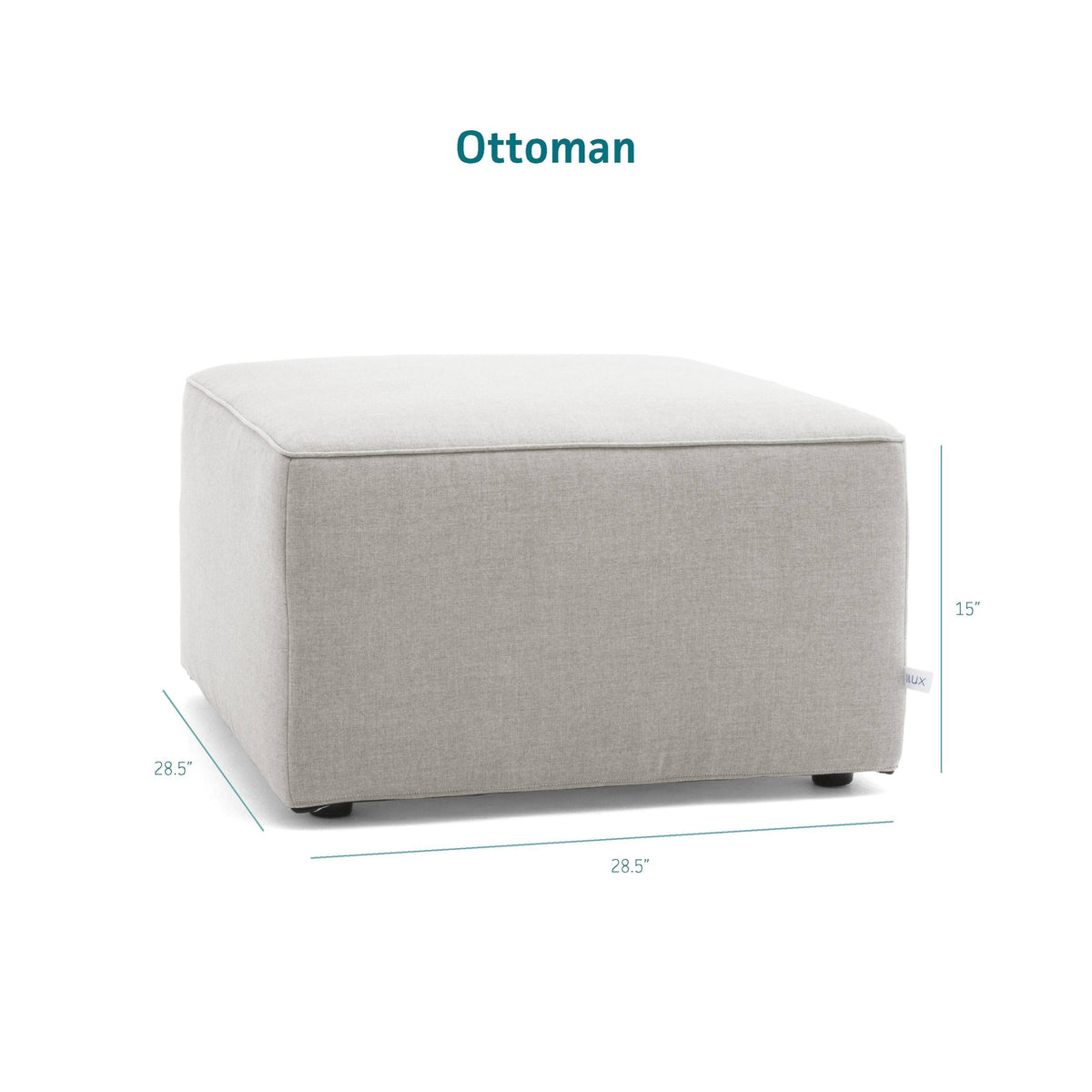 Cast Slate Sunbrella Ottoman W826546