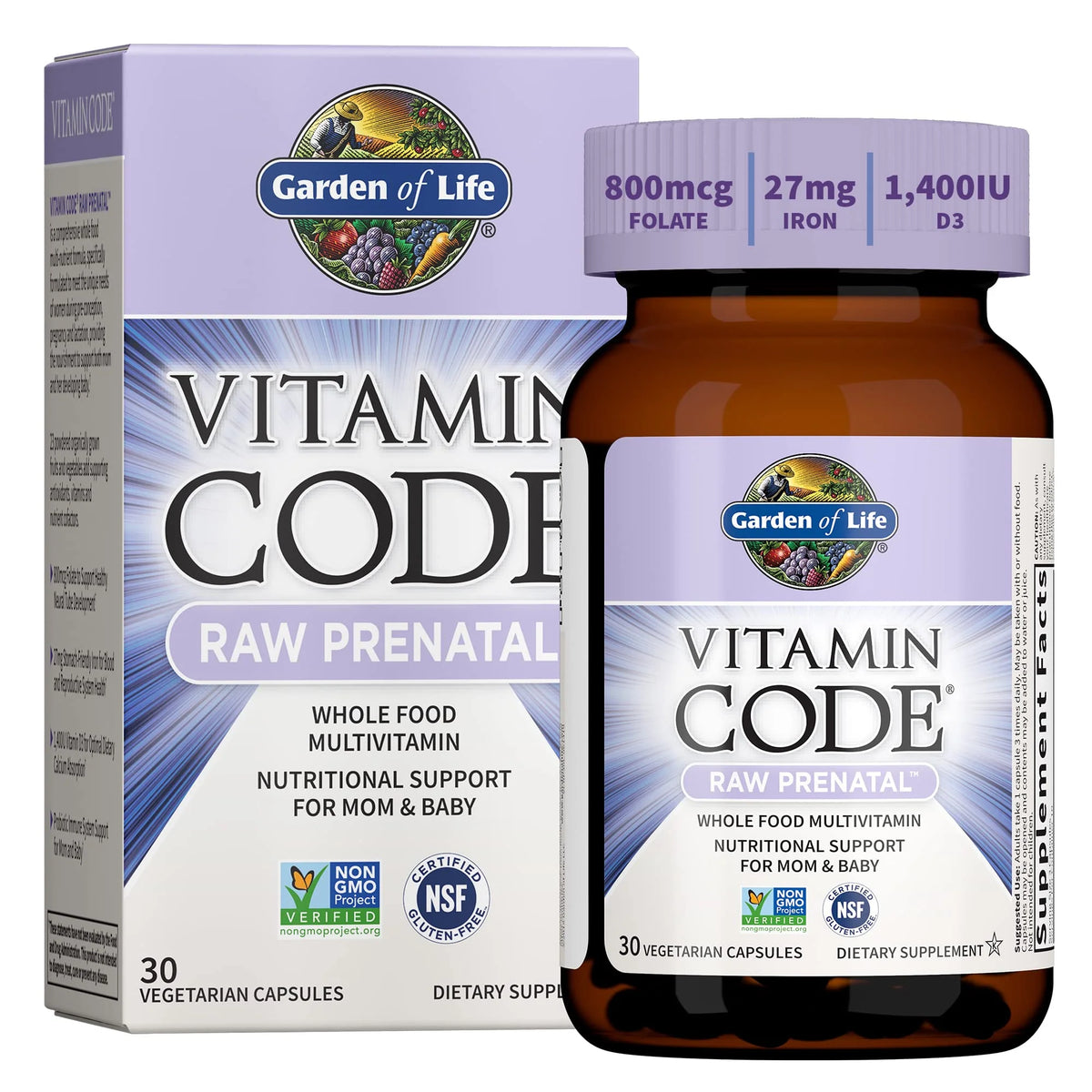Prenatal Multivitamin with Iron, Folate & Vitamin C and D3 K38030