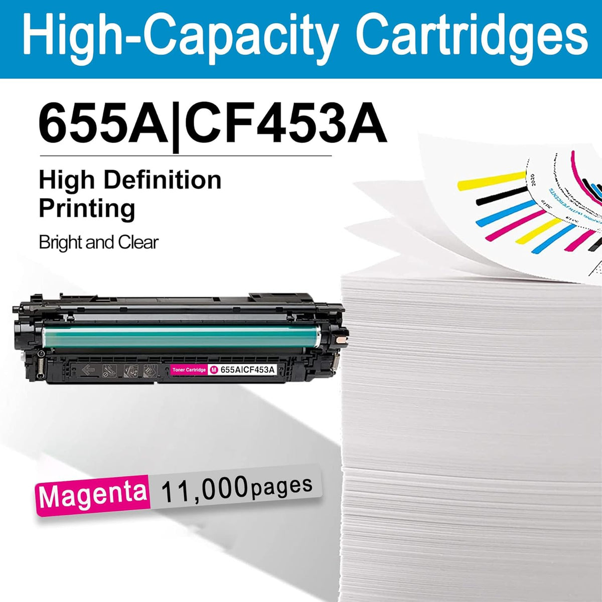 Magenta 655A CF453A Toner Cartridge U1519