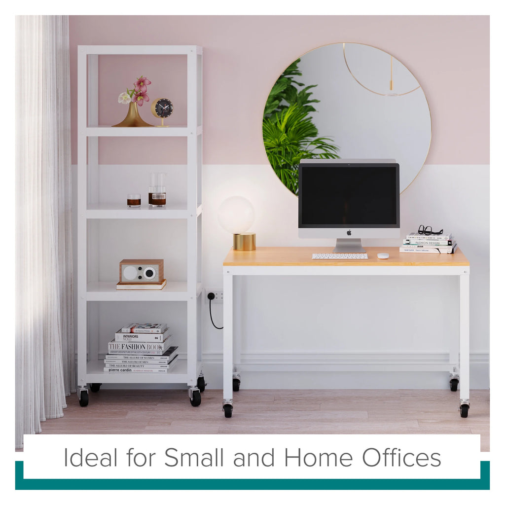 48-inch Wide Mobile Metal Desk with Laminate Top K332070