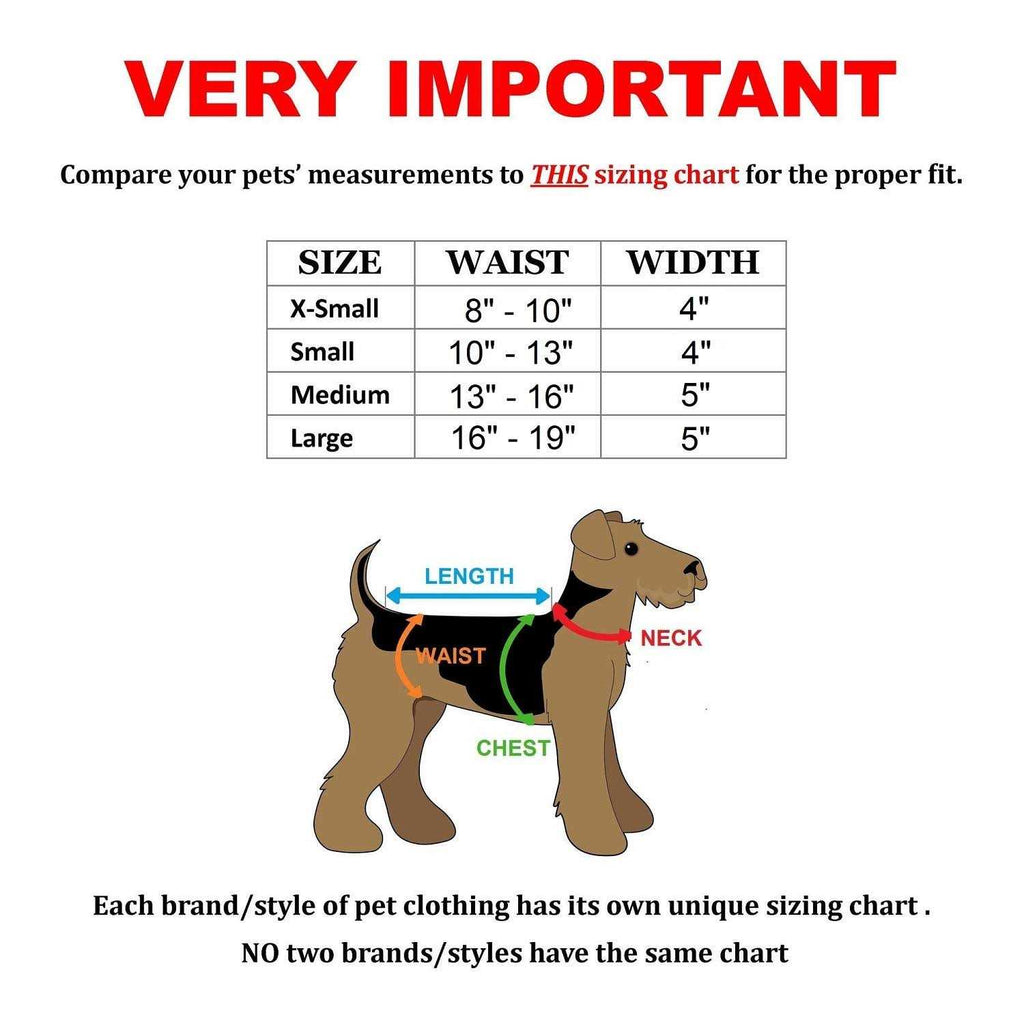 Washable Fleece Dog Diaper with Suspender A197